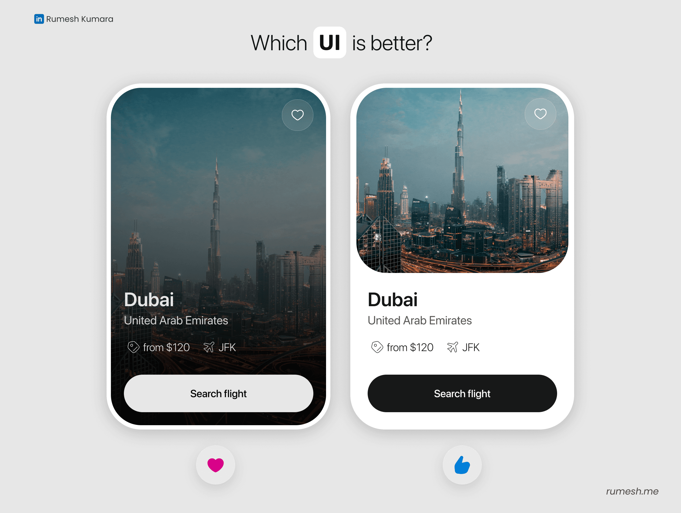 Pizza app product card UI concept